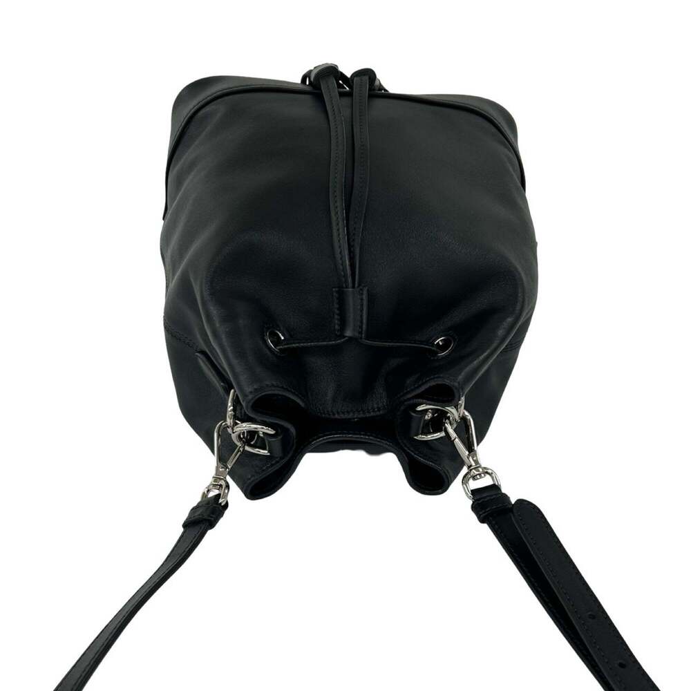 PRADA Black Leather Shoulder Bag - Picture 4 of 10